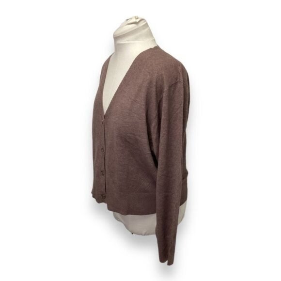 A New Day Women’s Lightweight Fine Gauge Button Front Cardigan, size XXL - Picture 3 of 8